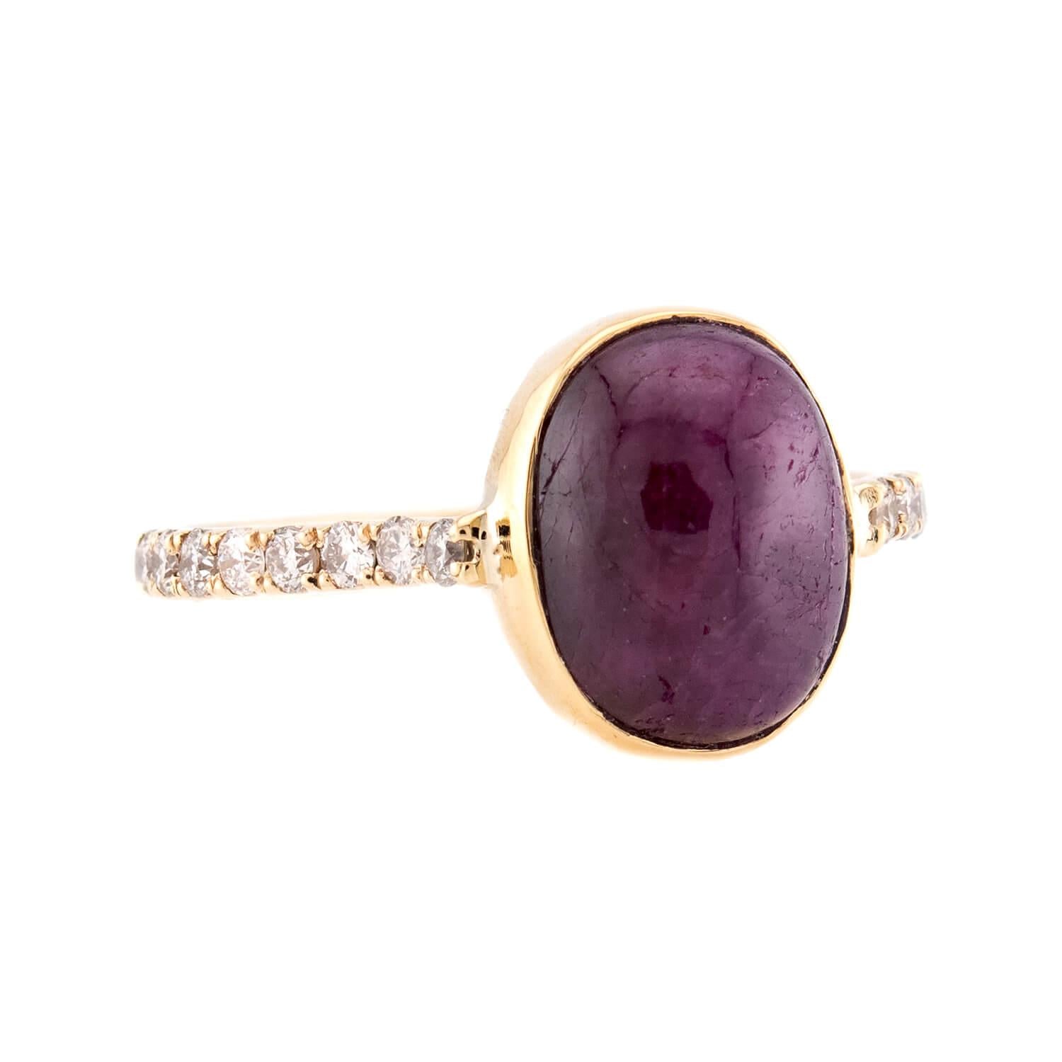 Estate 14k Ruby & Diamond Ring