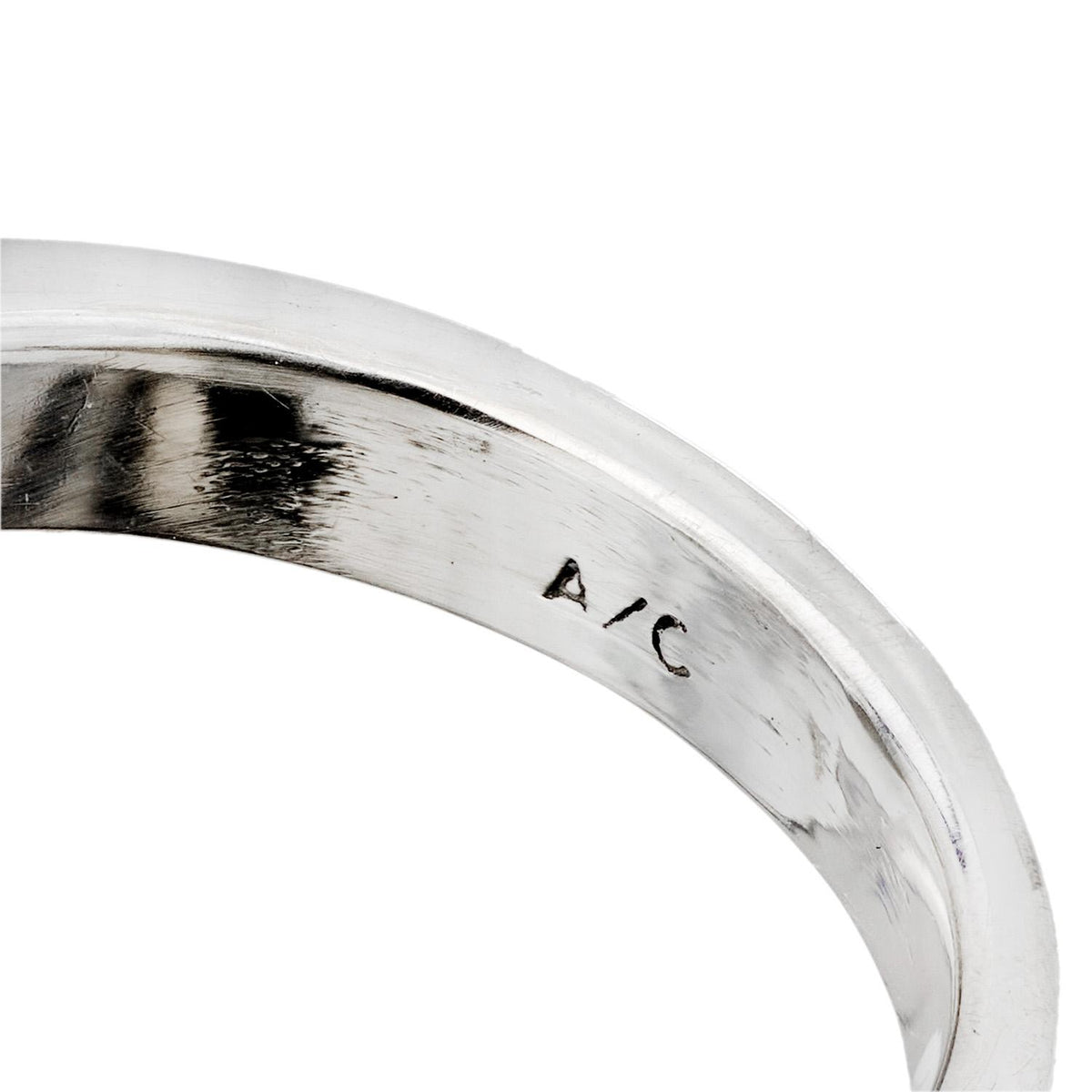 Estate 14k Diamond and Sapphire Three Stone Ring