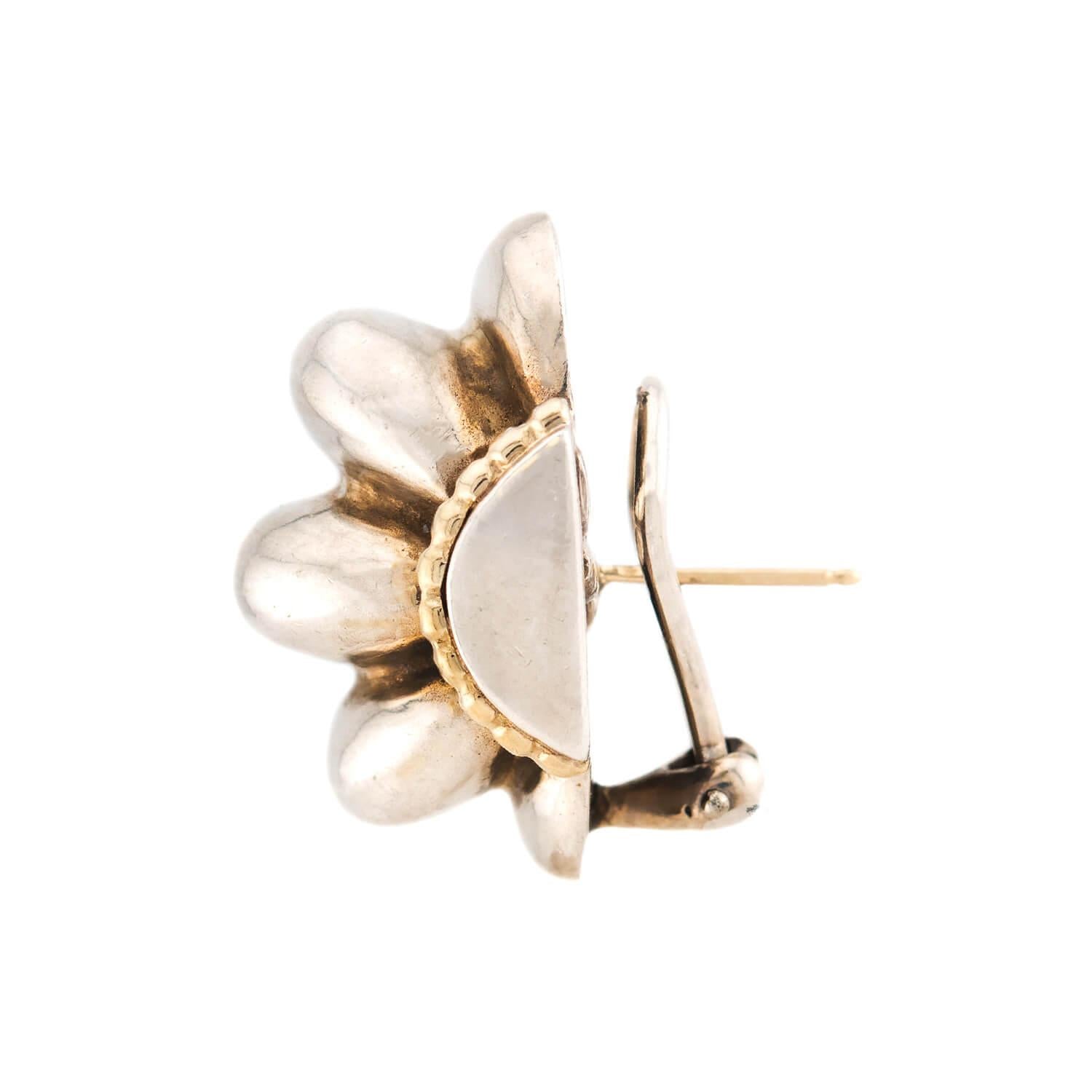 LAGOS Estate 18k/Sterling Silver Bubble Ring & Earring Set