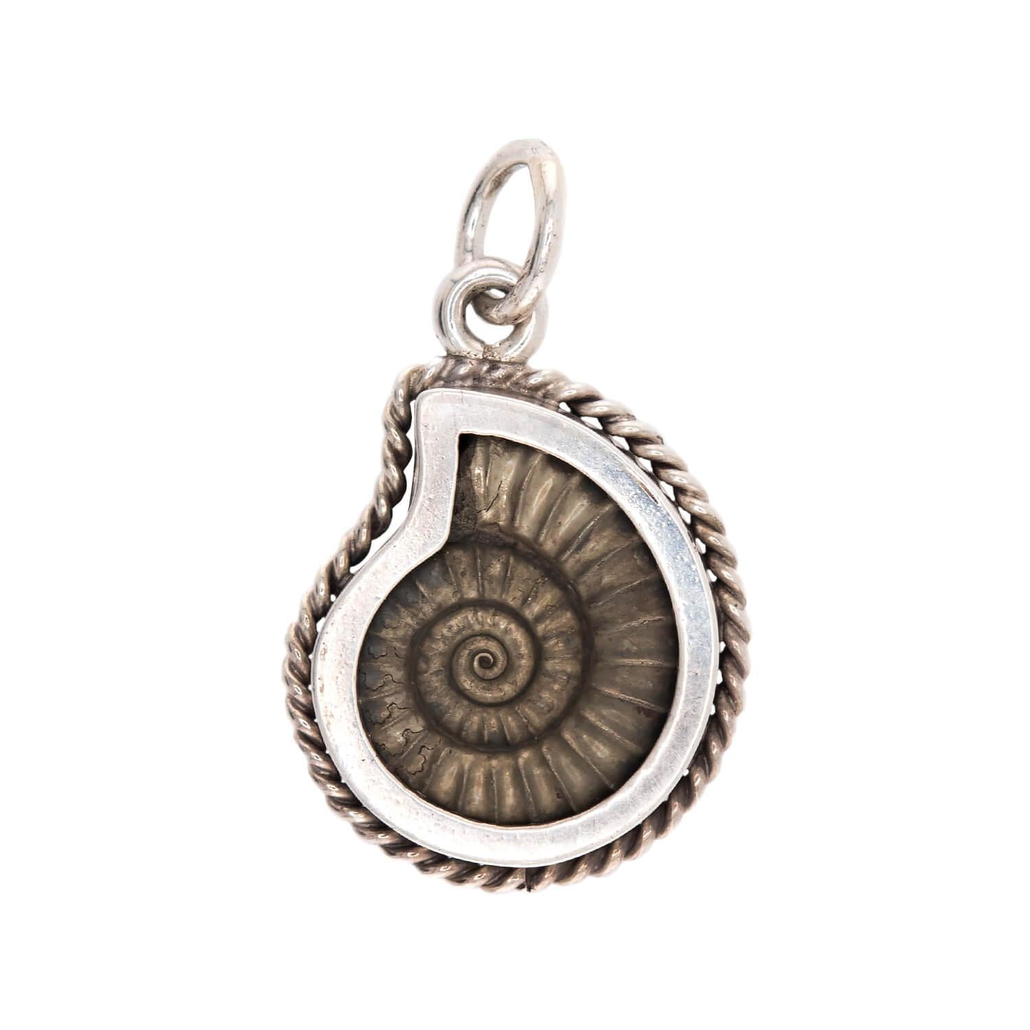 Victorian Sterling Silver Shell Pendant/Charm