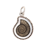 Victorian Sterling Silver Shell Pendant/Charm