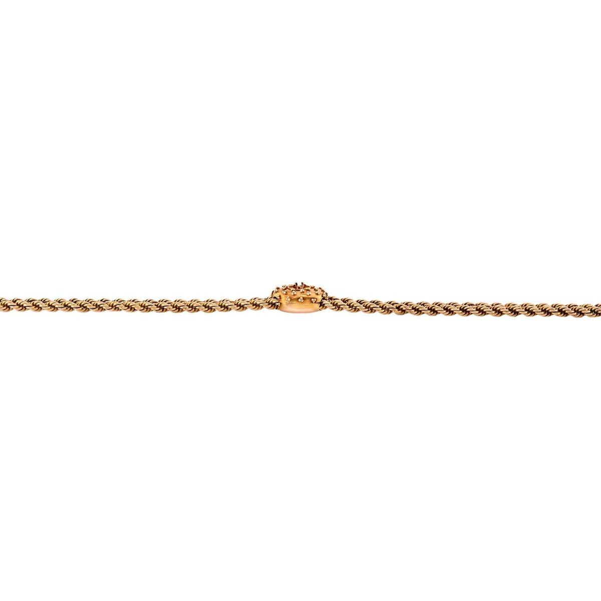 Art Nouveau Gold-Filled Slide Chain Necklace 50"