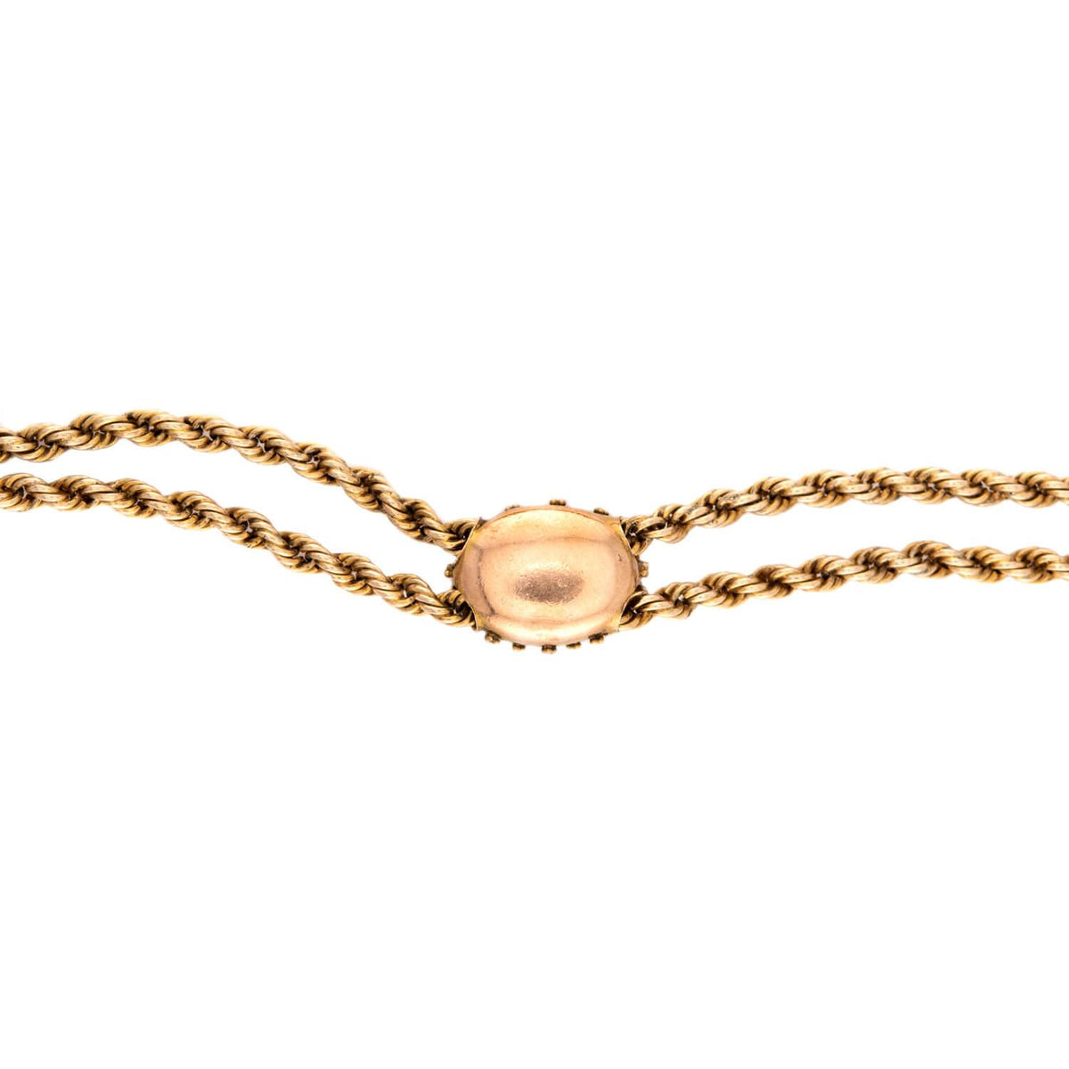 Art Nouveau Gold-Filled Slide Chain Necklace 50"