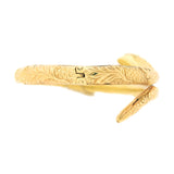 Victorian 14k Hinged Snake Bangle Bracelet 32.8g