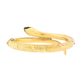 Victorian 14k Hinged Snake Bangle Bracelet 32.8g