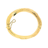 Victorian 14k Hinged Snake Bangle Bracelet 32.8g