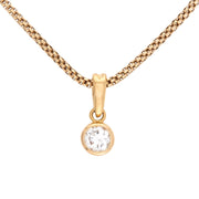 ADLER Estate 18k/14k Diamond Pendant Necklace