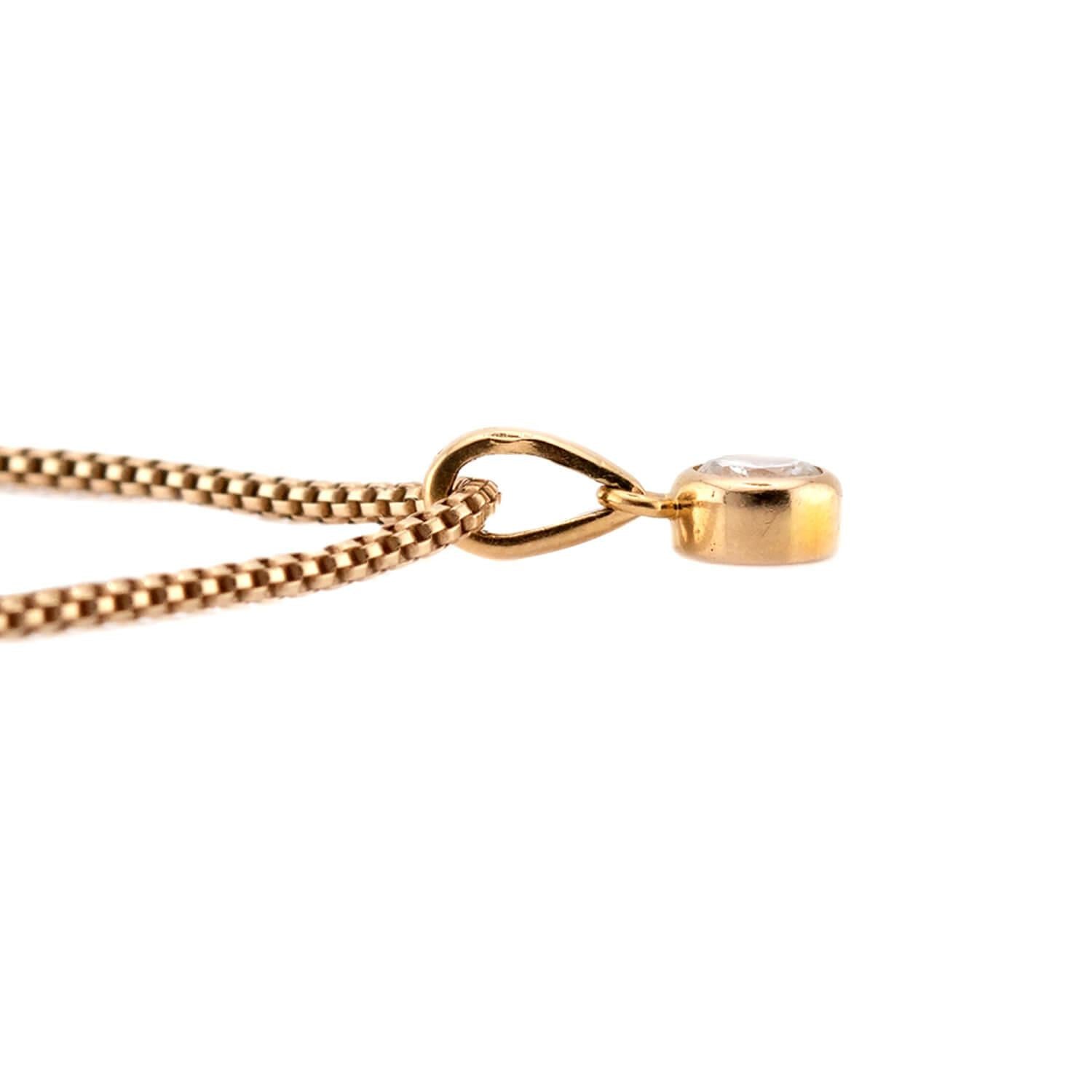 ADLER Estate 18k/14k Diamond Pendant Necklace