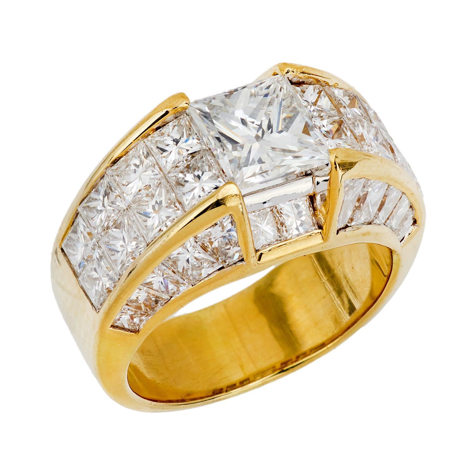 Estate 18k Diamond Statement Ring