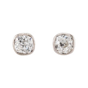 Estate 18k Diamond Stud Earrings