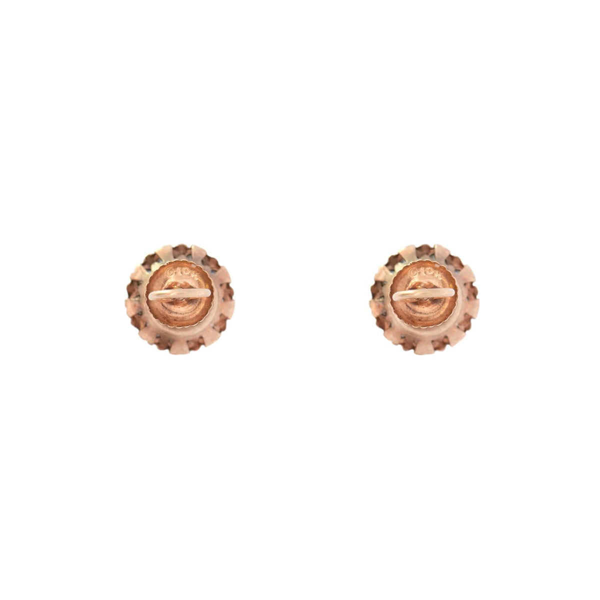Art Deco 10k Paste and Rhinestone Studs