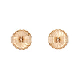Victorian 14k/Sterling Silver Table Cut Diamond Stud Earrings