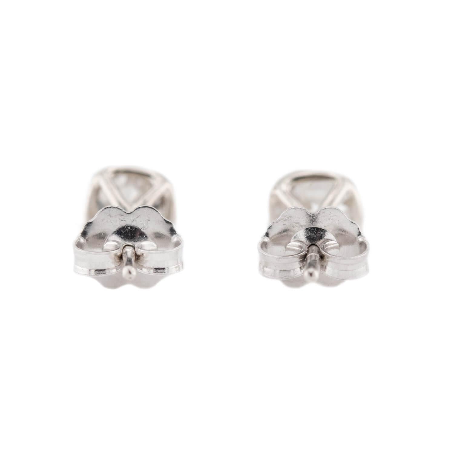 Estate 18k Diamond Stud Earrings