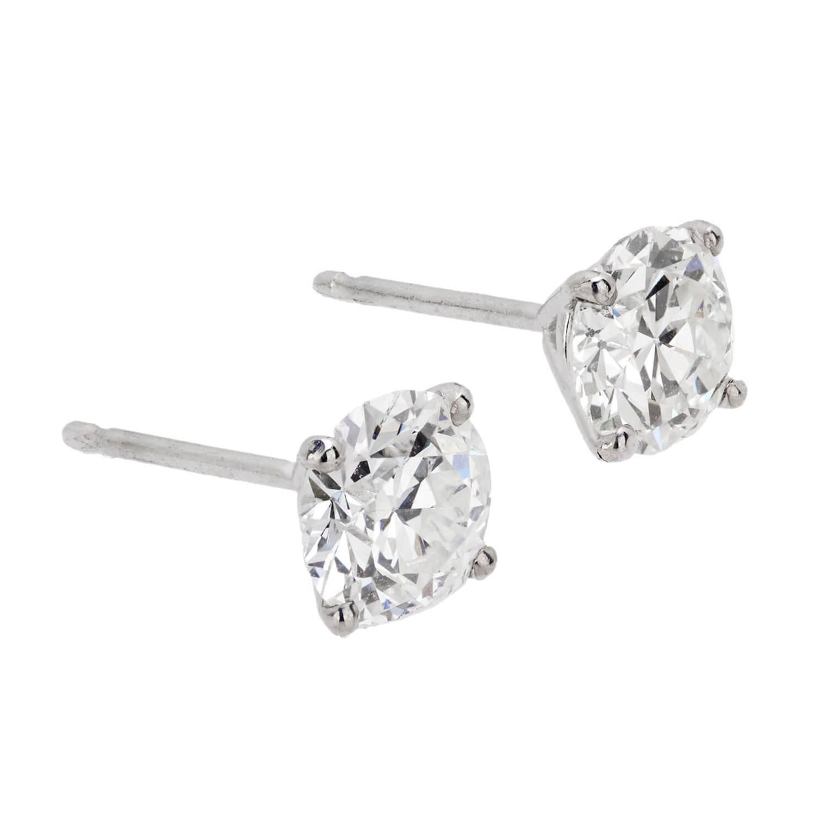 Estate 14k Diamond Stud Earrings