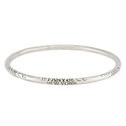 TIFFANY & CO Estate Sterling Silver "New York" Bangle