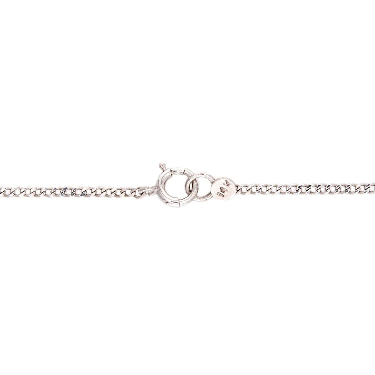 Estate 14k Tahitian Pearl & Diamond Pendant Necklace