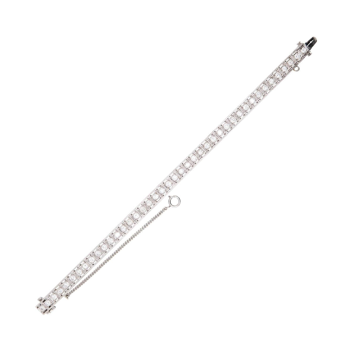 Art Deco 14k Diamond Tennis Bracelet