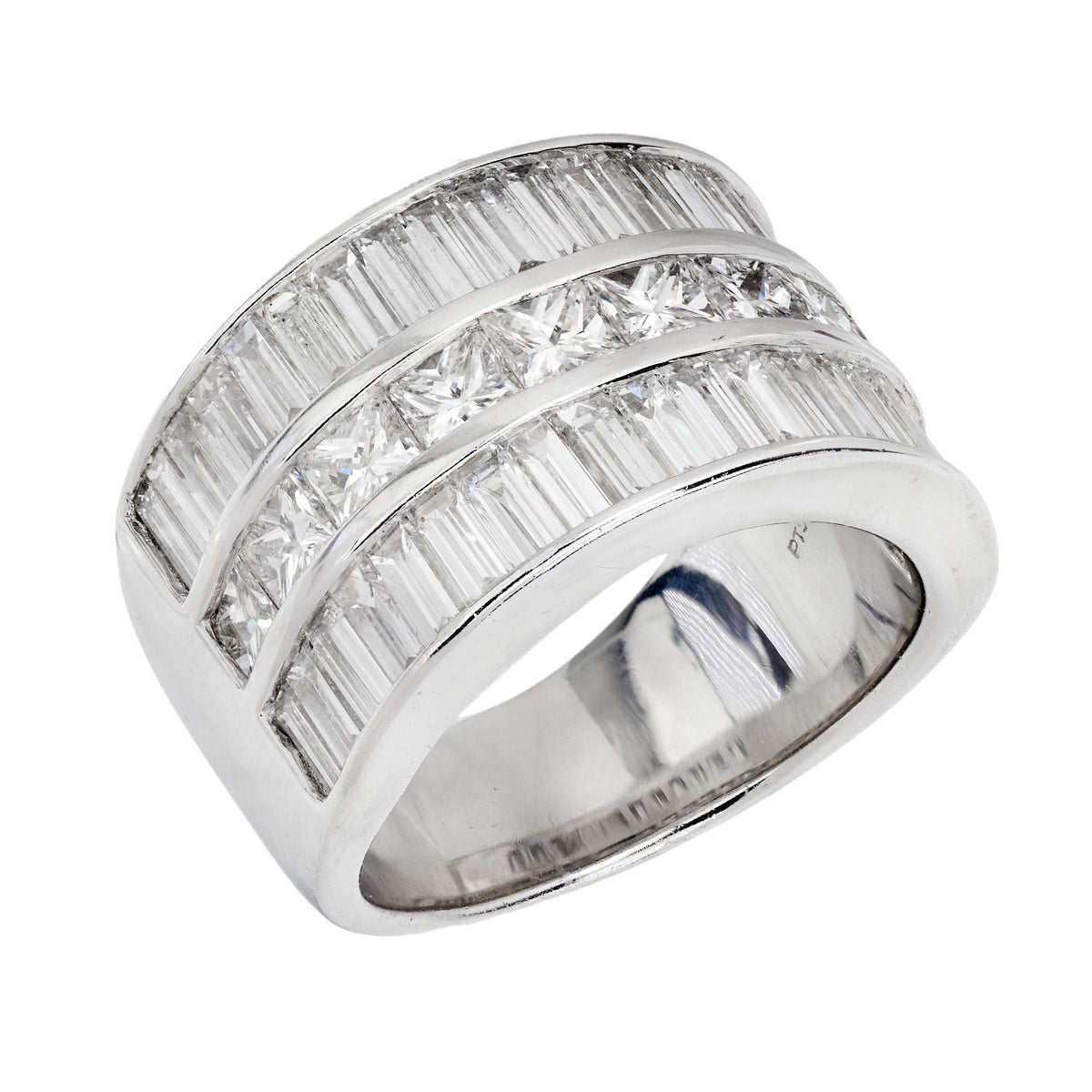 Estate Platinum Diamond Statement Ring