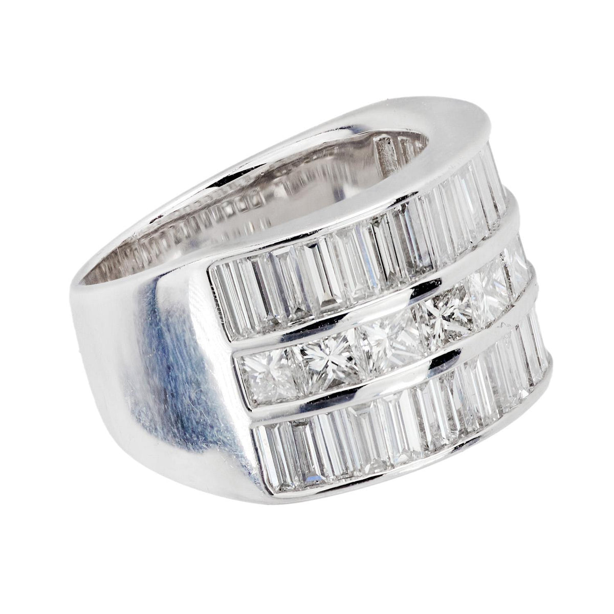 Estate Platinum Diamond Statement Ring