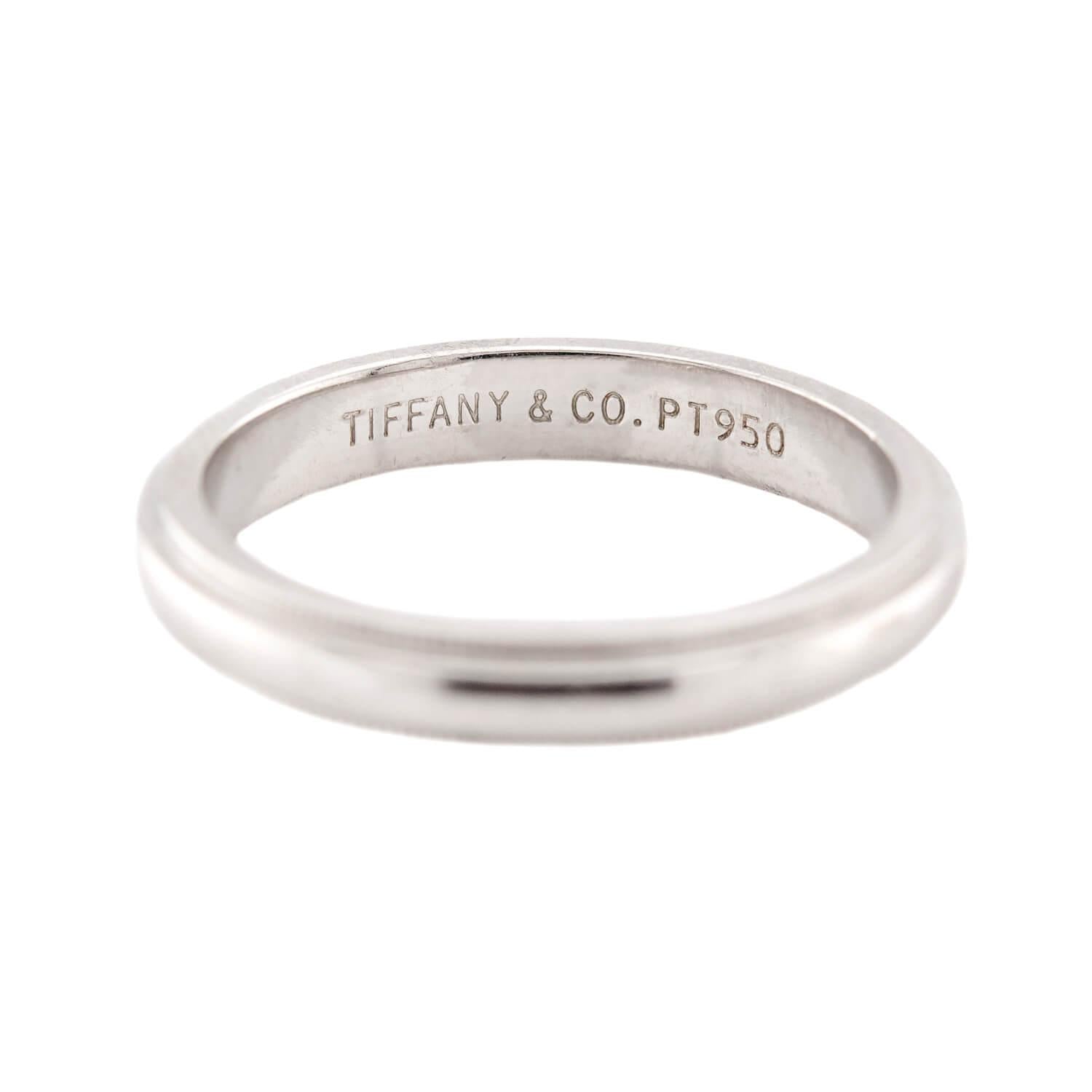 TIFFANY & CO. Estate Platinum Wedding Band