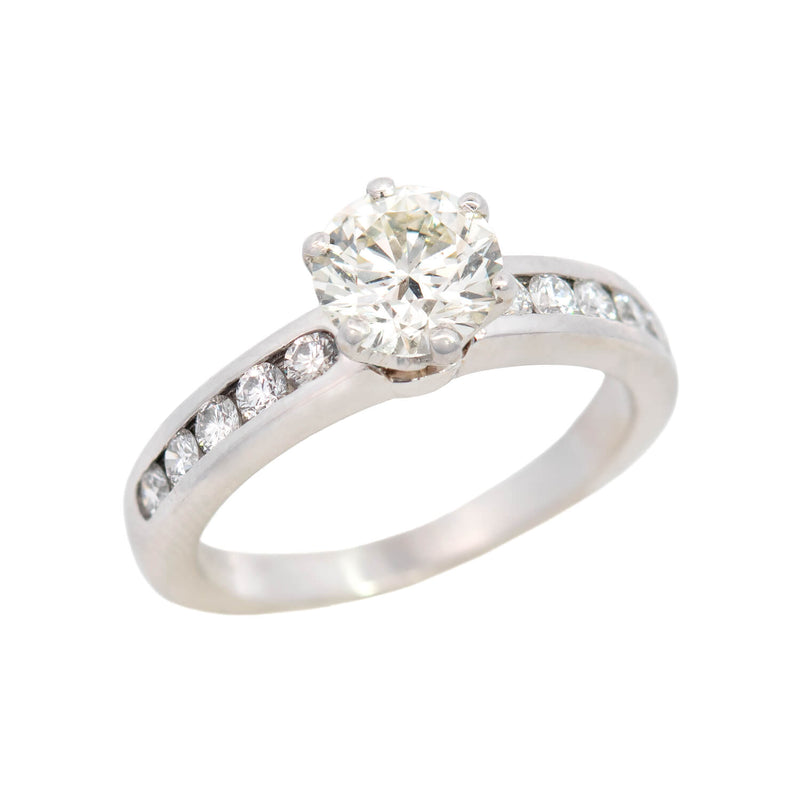 White 14 Karat Modern Complete Engagement Ring 001-145-00407 | Miner's Den  Jewelers | Royal Oak, MI