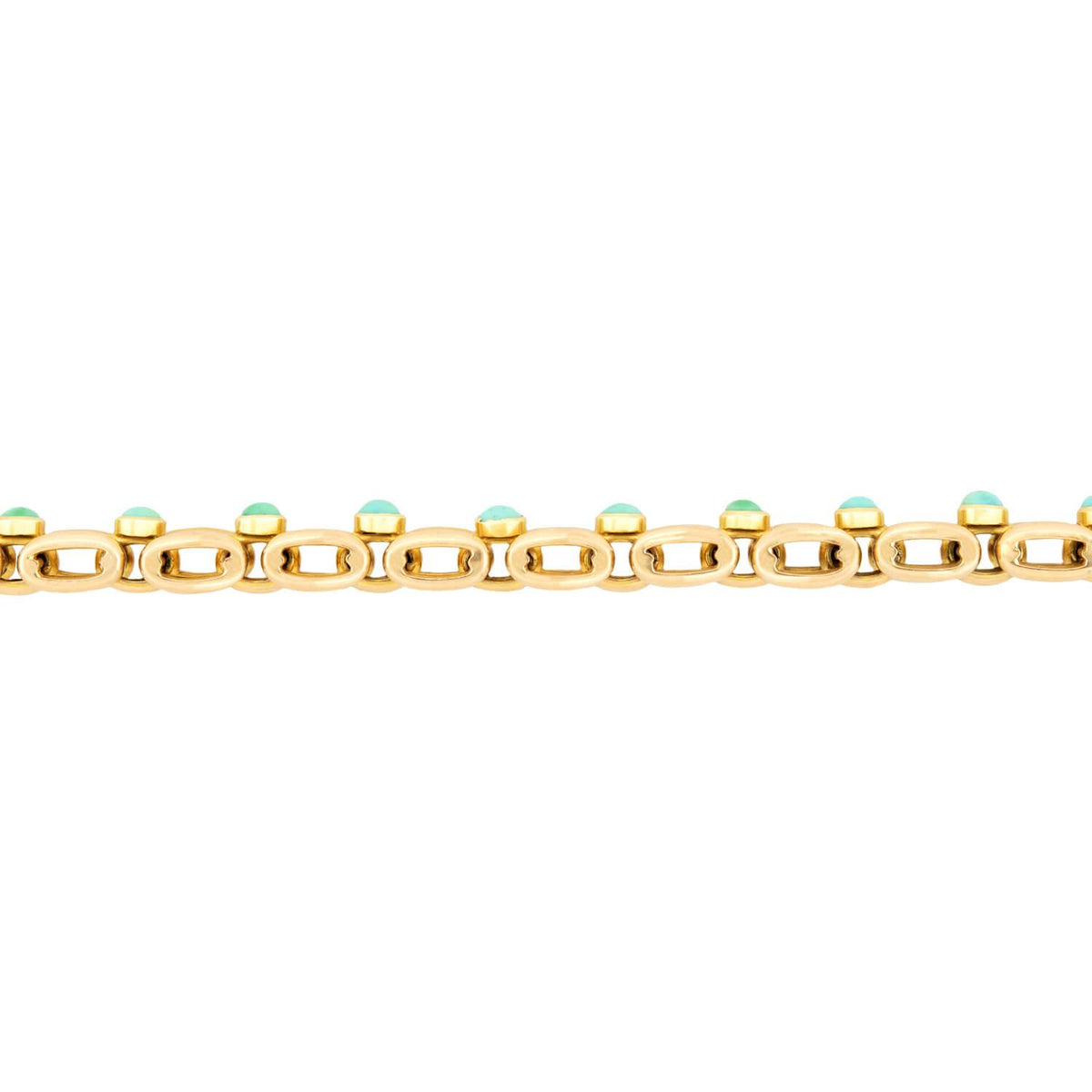 Victorian 15k Turquoise Line Bracelet