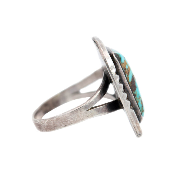 Vintage Native American Sterling + Turquoise Ring