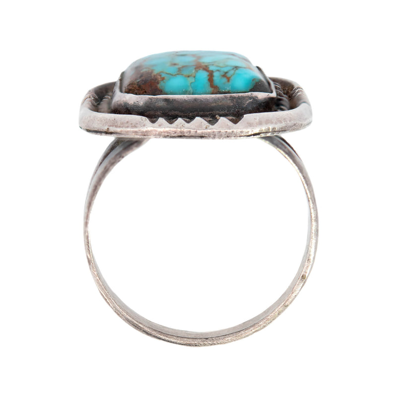 Vintage Native American Sterling + Turquoise Ring