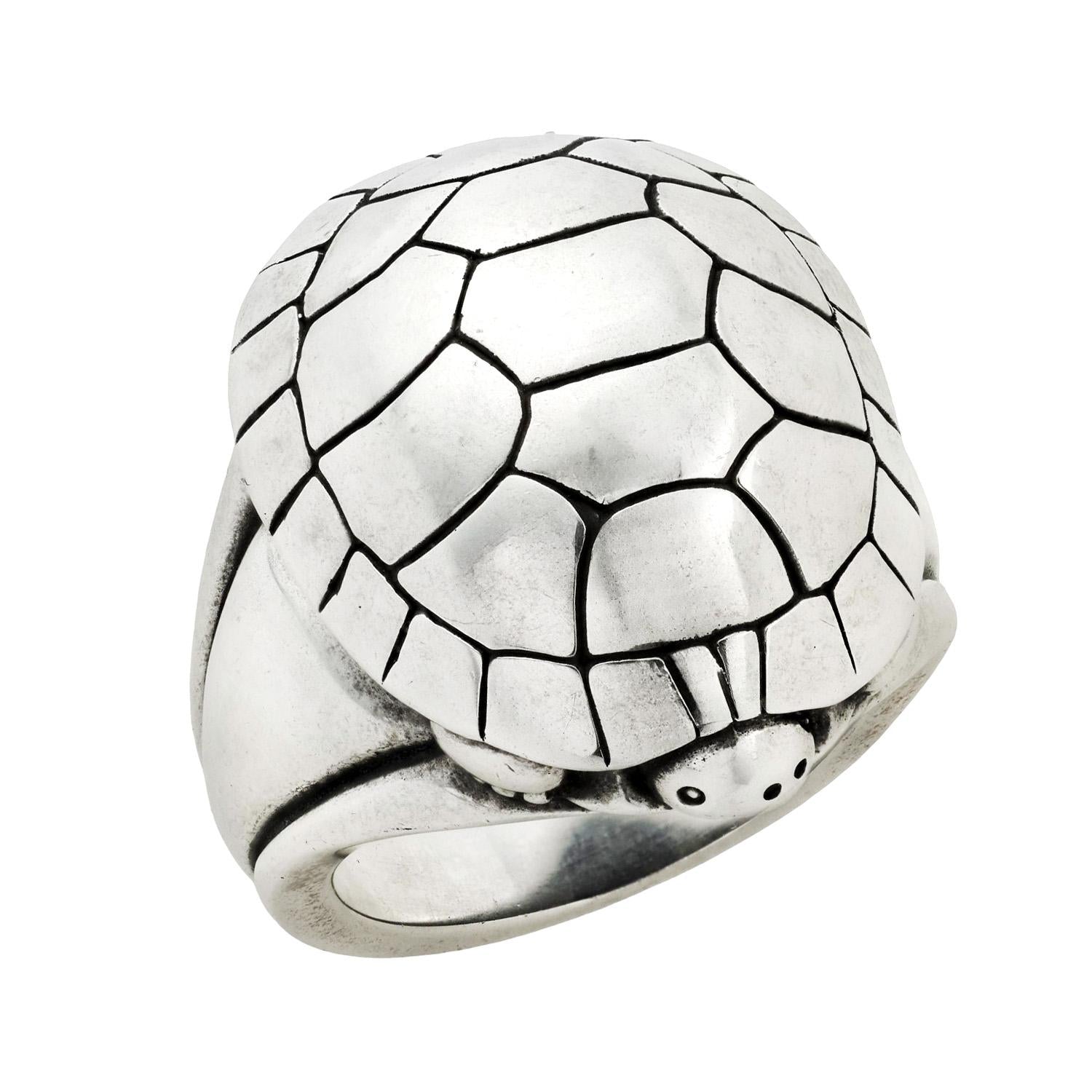 BARRY KIESELSTEIN-CORD Estate Sterling Silver Turtle Ring