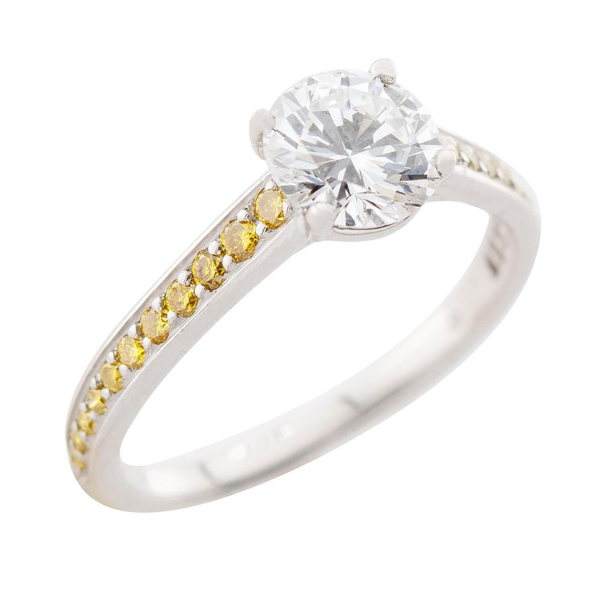 Estate Platinum Diamond Engagement Ring 1.03ct