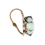 Victorian 14k Oval Opal Earrings
