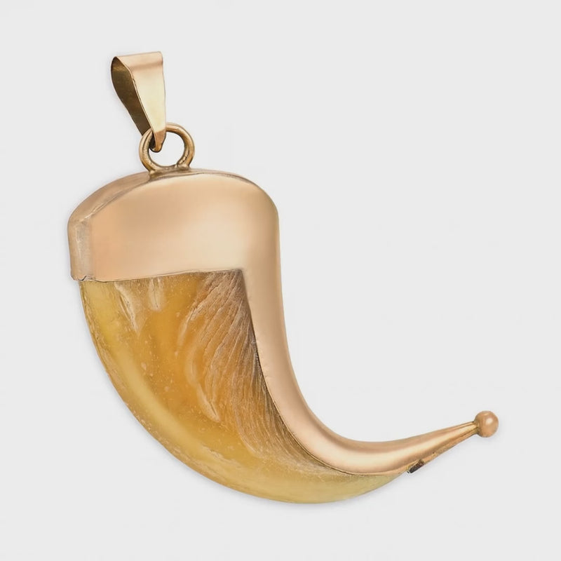 Victorian 9k Tiger Claw Pendant/Charm