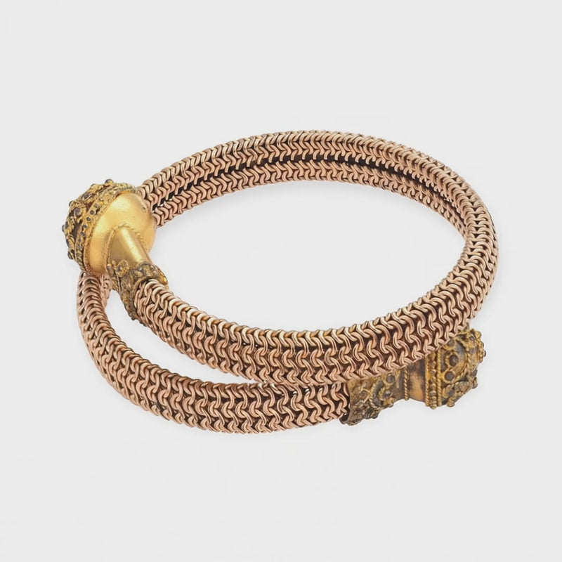 Victorian Gold-Fill Etruscan Bangle