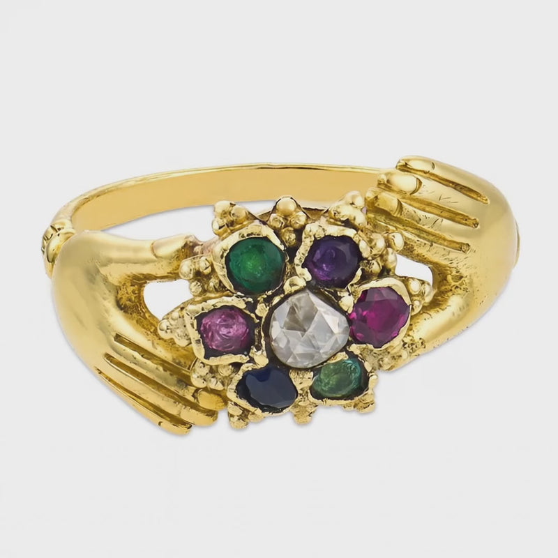 Victorian 18k "DEAREST" Ring