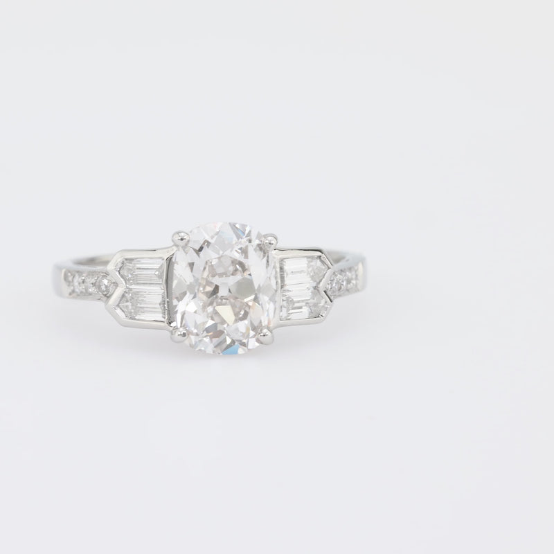 SOPHIA D Estate Platinum GIA Diamond Engagement Ring 1.58ct