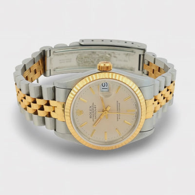 ROLEX Estate 18K/Stainless Steel Lady Datejust Wristwatch
