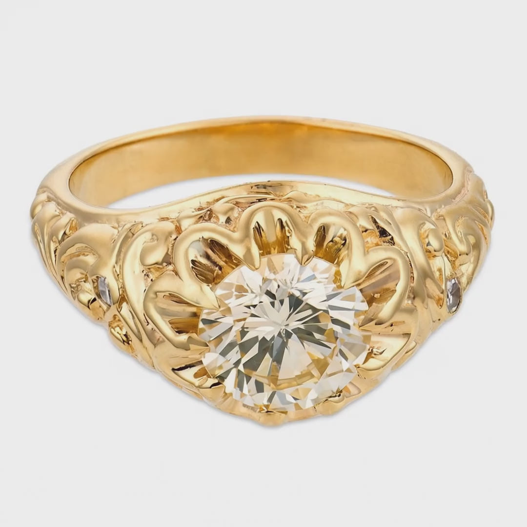 Estate 14k Diamond Engagement Ring 1.65ct