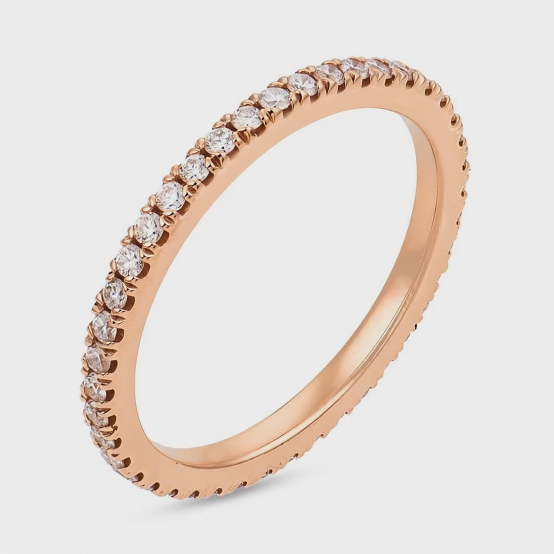 Estate 14k Diamond Eternity Band