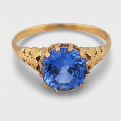 Victorian 18k Sapphire Ring