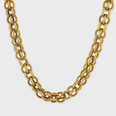 Art Nouveau 14k Chain Necklace 18"