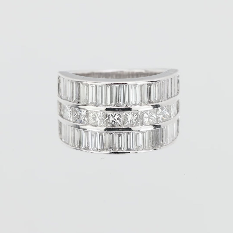 Estate Platinum Diamond Statement Ring