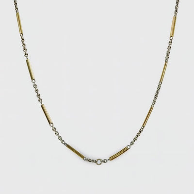 Edwardian 14k Watch Chain Necklace 16"