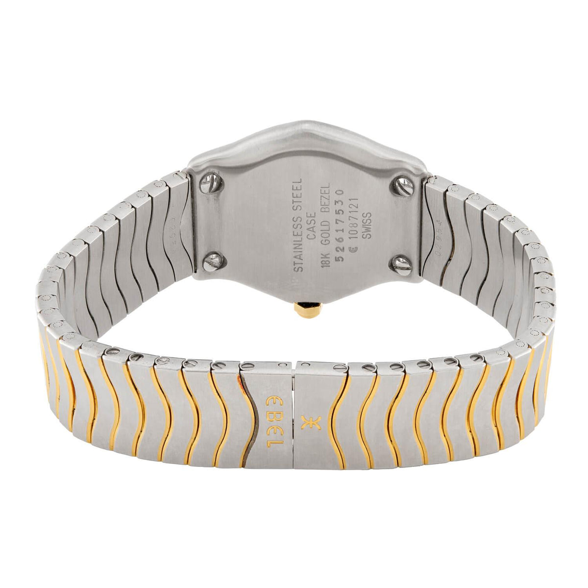 EBEL Estate 24k/Stainless Steel Diamond Wristwatch