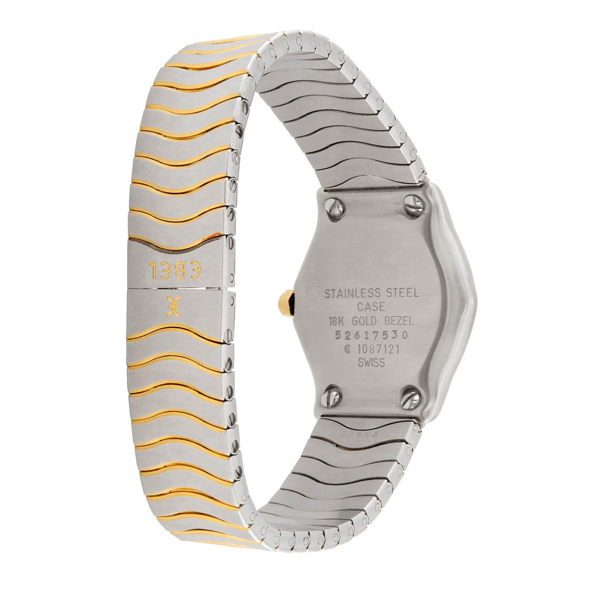 EBEL Estate 24k/Stainless Steel Diamond Wristwatch