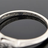 Art Deco Platinum & Diamond Solitaire Engagement Ring .66ct