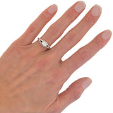 Art Deco 18kt Diamond Onyx Engagment Ring 0.15ct