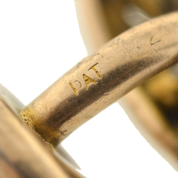 Victorian 14kt & Diamond Hunting Dog Cufflinks