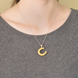 Victorian 14kt Yellow Gold Horseshoe Pendant