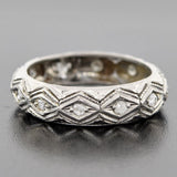 Late Art Deco Platinum & Diamond Eternity Band 0.45ct
