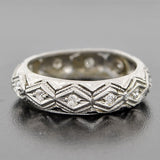 Late Art Deco Platinum & Diamond Eternity Band 0.45ct